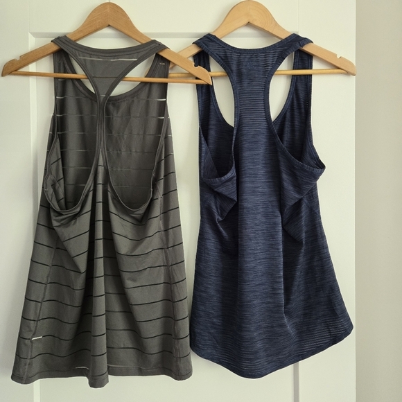 Athleta Women's Medium Gray and Blue Tank Tops - Picture 2 of 13